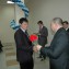 Вручение благодарственного письма А. Крепакову - мастеру производственного участка бригады по эксплуатации ВЛ, ТП РП, Лазаревского РРЭС филиала ОАО «Кубаньэнерго» Сочинские электрические сети от предприятия за ликвидацию последствий наводнения в Лазаревск