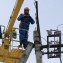 Ремонтный персонал Новопокровского РРЭС филиала ОАО «Кубаньэнерго» Тихорецкие электрические сети, декабрь 2010 год (восстановление энергоснабжения, нарушенное обледенением и порывистым ветром)